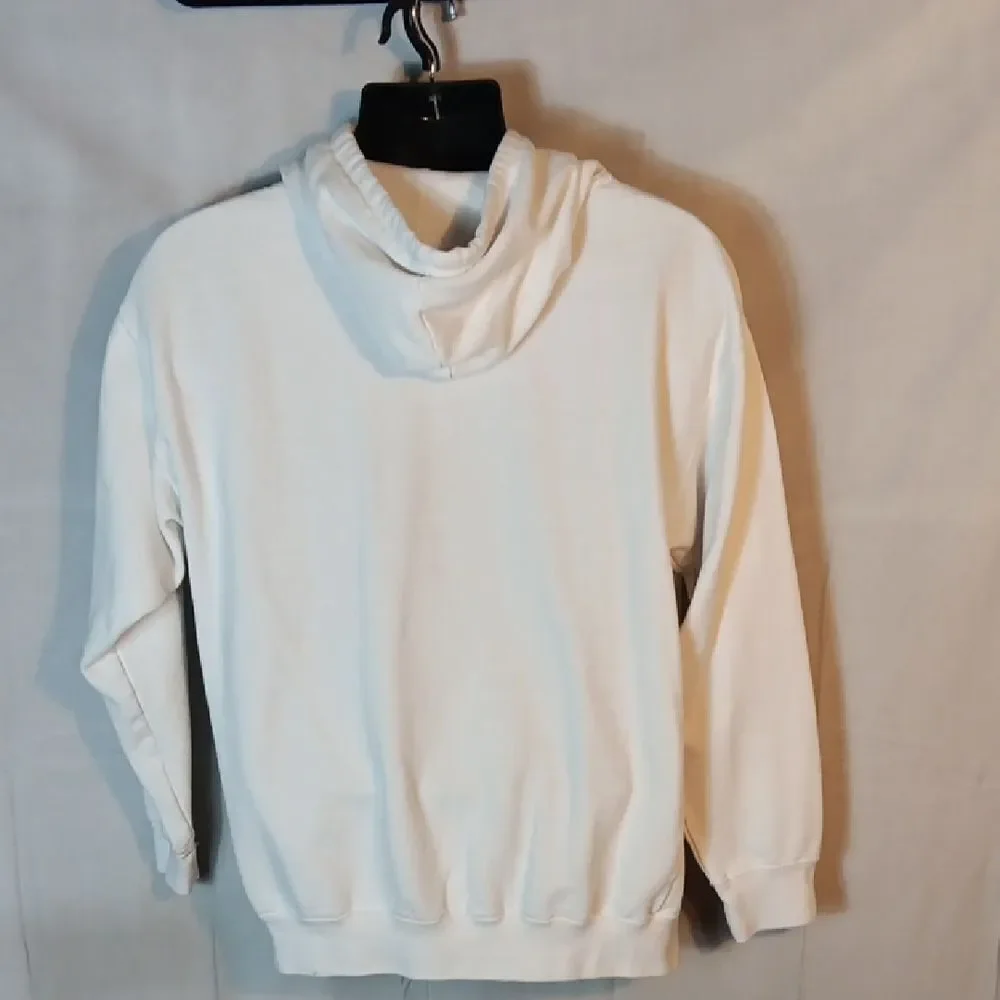 AC/DC White Hoodie with Graphic Print